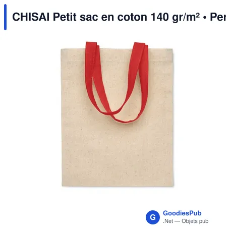 CHISAI Petit sac en coton 140 gr/m²