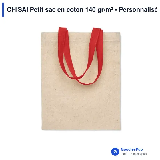 CHISAI Petit sac en coton 140 gr/m² - Image 1