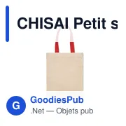 CHISAI Petit sac en coton 140 gr/m² - Miniature 2