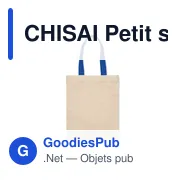 CHISAI Petit sac en coton 140 gr/m² - Miniature 4