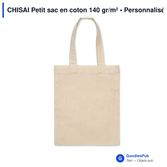 CHISAI Petit sac en coton 140 gr/m² - Image 6