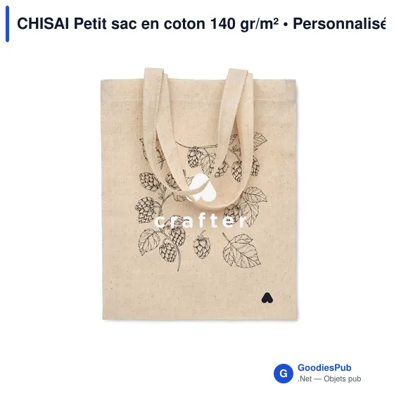 CHISAI Petit sac en coton 140 gr/m² - Image 7