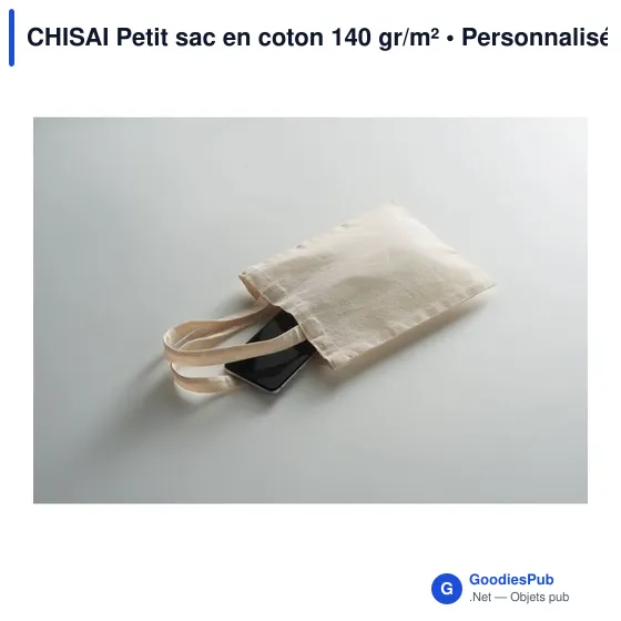 CHISAI Petit sac en coton 140 gr/m² - Image 8