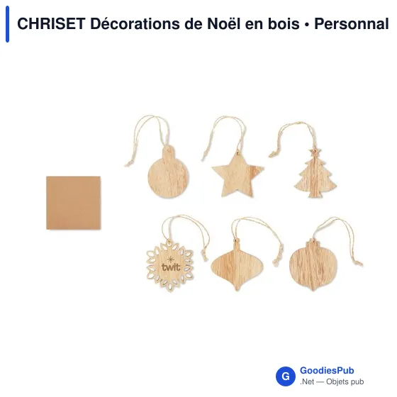 CHRISET Décorations de Noël en bois - Image 5