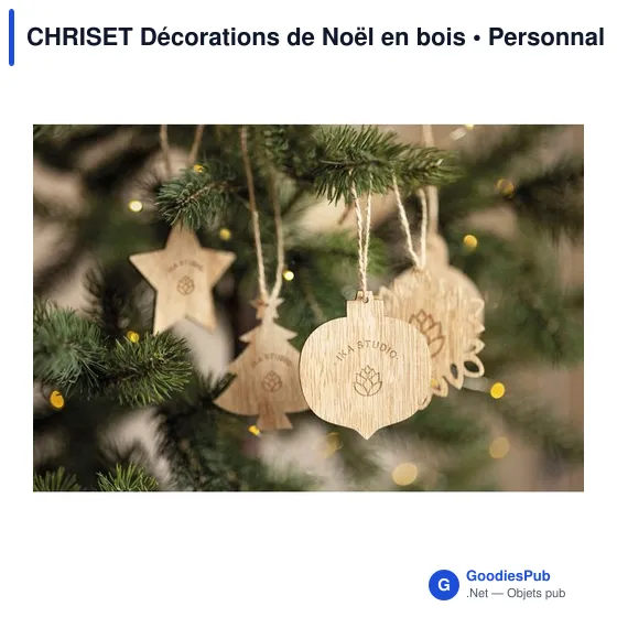 CHRISET Décorations de Noël en bois - Image 7