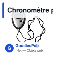 Chronomètre personnalisable Melitta avec logo pour événements sportifs - Miniature 1