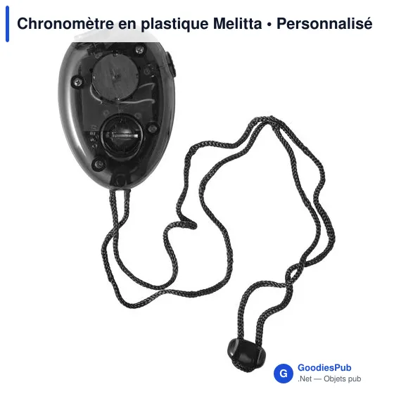 Chronomètre personnalisable Melitta avec logo pour événements sportifs - Image 2