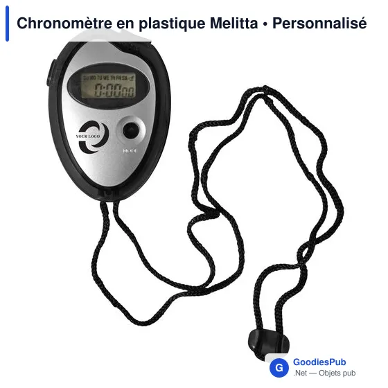 Chronomètre personnalisable Melitta avec logo pour événements sportifs - Image 3