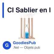 CI Sablier en bois 3 minutes - Miniature 1