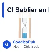 CI Sablier en bois 3 minutes - Miniature 2