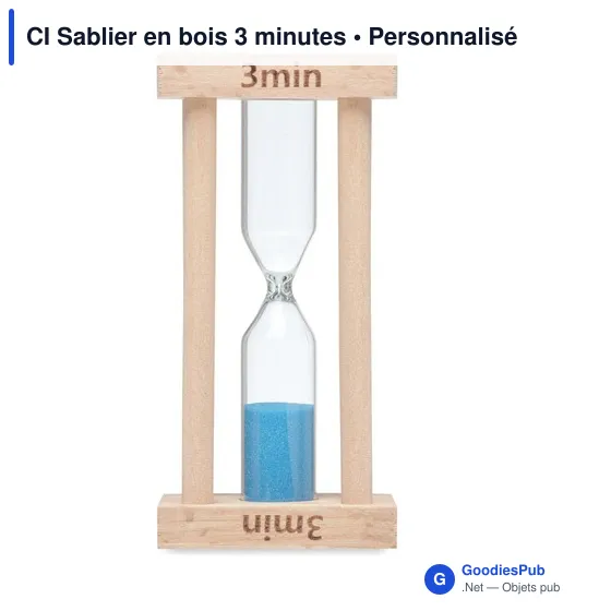 CI Sablier en bois 3 minutes - Image 2
