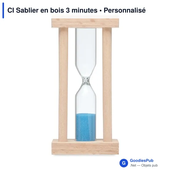 CI Sablier en bois 3 minutes - Image 3