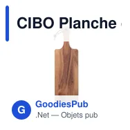 CIBO Planche de service en acacia - Miniature 2
