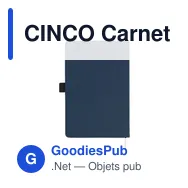 CINCO Carnet A5 en PU avec pochette - Miniature 2