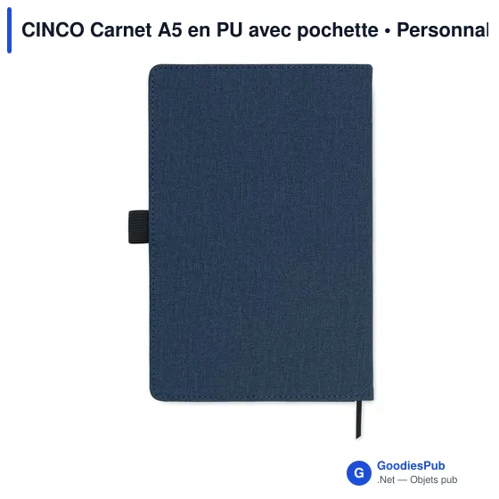 CINCO Carnet A5 en PU avec pochette - Image 2