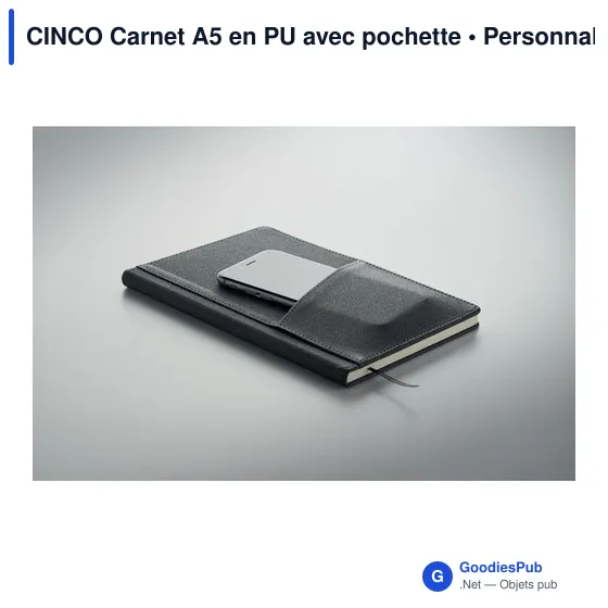 CINCO Carnet A5 en PU avec pochette - Image 12