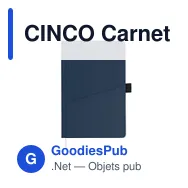 CINCO Carnet A5 en PU avec pochette - Miniature 4