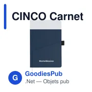 CINCO Carnet A5 en PU avec pochette - Miniature 5