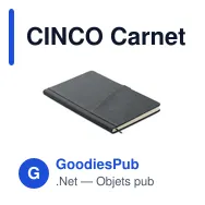 CINCO Carnet A5 en PU avec pochette - Miniature 8