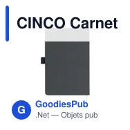 CINCO Carnet A5 en PU avec pochette - Miniature 9