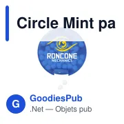 Pastilles à la menthe personnalisables en boîte distributrice - Circle Mintavec logo - Miniature 1
