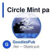 Pastilles à la menthe personnalisables en boîte distributrice - Circle Mintavec logo - Miniature 2