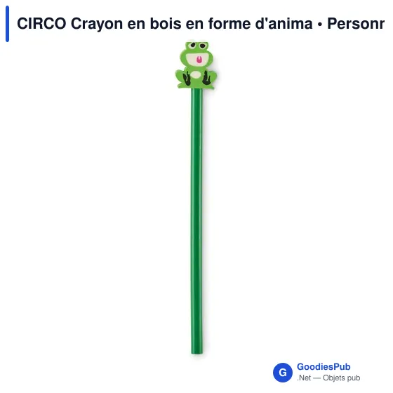 Crayon en bois personnalisable en forme d'animal avec logo - Image 12