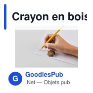 Crayon en bois personnalisable en forme d'animal avec logo - Miniature 4