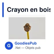 Crayon en bois personnalisable en forme d'animal avec logo - Miniature 5