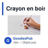 Crayon en bois personnalisable en forme d'animal avec logo - Miniature 9