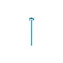 Variante turquoise - Crayon en bois personnalisable en forme d'animal avec logo