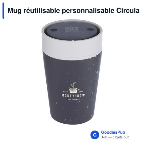 Mug réutilisable personnalisable Circular&Co avec logo