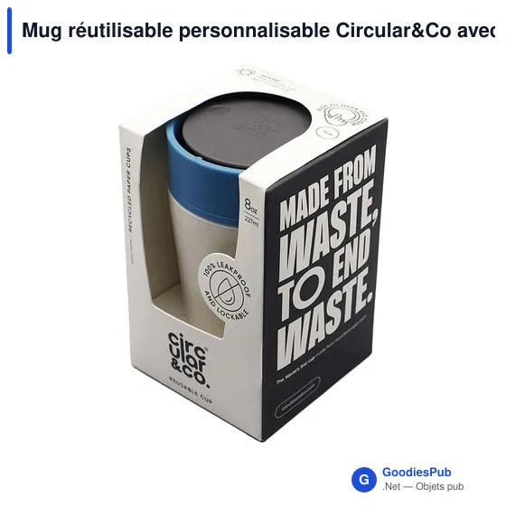 Mug réutilisable personnalisable Circular&Co avec logo - Image 11