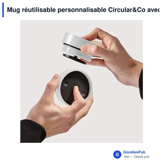 Mug réutilisable personnalisable Circular&Co avec logo - Image 4