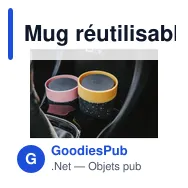 Mug réutilisable personnalisable Circular&Co avec logo - Miniature 1