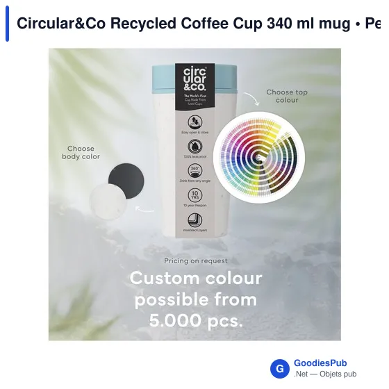 Mug réutilisable personnalisable Circular&Co avec logo - Image 5