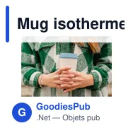 Mug isotherme personnalisable Circular&Co Recycled Now Cup 340 ml avec logo - Miniature 1