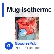 Mug isotherme personnalisable Circular&Co Recycled Now Cup 340 ml avec logo - Miniature 2