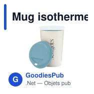 Mug isotherme personnalisable Circular&Co Recycled Now Cup 340 ml avec logo - Miniature 4