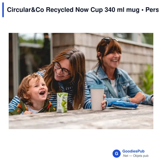 Mug isotherme personnalisable Circular&Co Recycled Now Cup 340 ml avec logo - Image 6