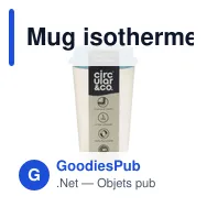 Mug isotherme personnalisable Circular&Co Recycled Now Cup 340 ml avec logo - Miniature 8