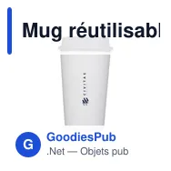 Mug réutilisable personnalisable Circular&Co avec logo - 340 ml - Miniature 2