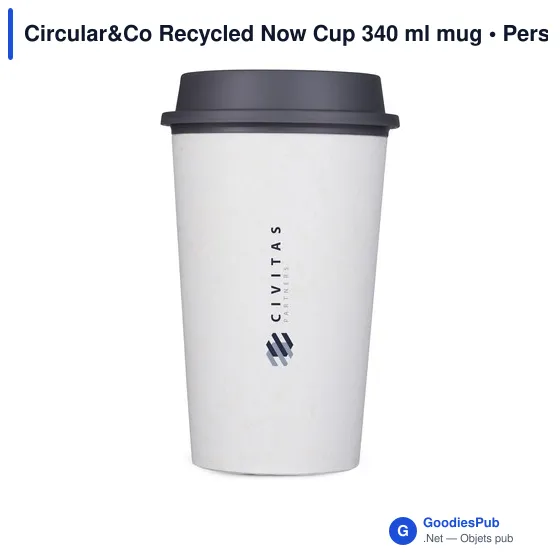 Mug réutilisable personnalisable Circular&Co avec logo - 340 ml - Image 2