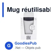 Mug réutilisable personnalisable Circular&Co avec logo - 340 ml - Miniature 3