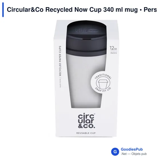 Mug réutilisable personnalisable Circular&Co avec logo - 340 ml - Image 3
