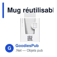 Mug réutilisable personnalisable Circular&Co avec logo - 340 ml - Miniature 4