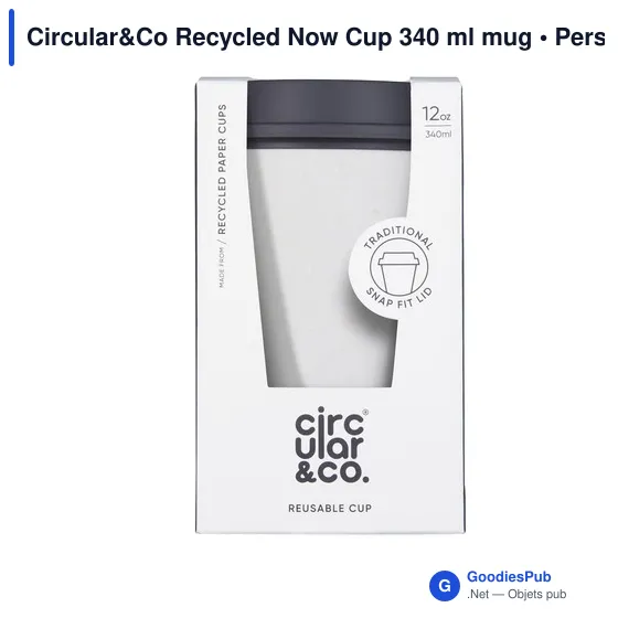 Mug réutilisable personnalisable Circular&Co avec logo - 340 ml - Image 4