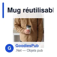Mug réutilisable personnalisable Circular&Co avec logo - 340 ml - Miniature 6