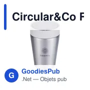 Mug isotherme personnalisable en acier inoxydable recyclé - Circular&Coavec logo - Miniature 1
