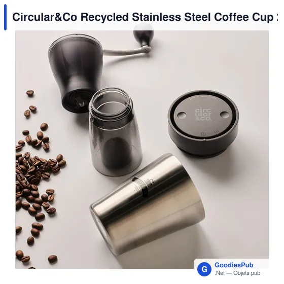 Mug isotherme personnalisable en acier inoxydable recyclé - Circular&Coavec logo - Image 11